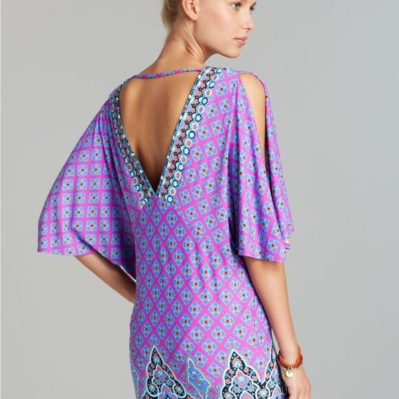 Nanette Lepore Moroccan Medallion Print Swim Cover Up Tunic - S - Picture 3 of 16